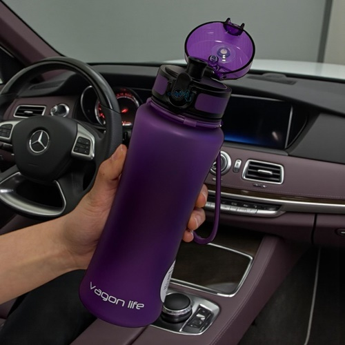 Vagonlife Soft Touch Trıtan Matara 550 Ml Mor 011