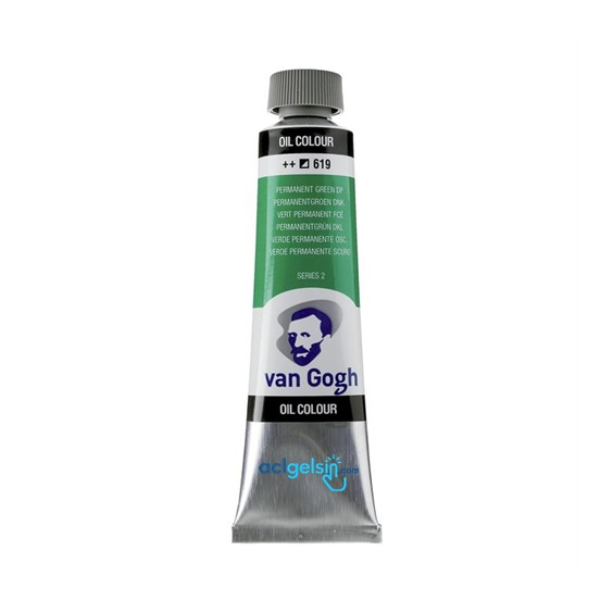 Van Gogh Yağlı Boya 40ml 619 Permanent Green Deep
