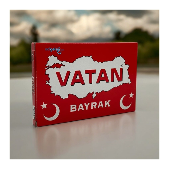 Vatan Türk Bayrağı Bez 30x45 Cm -102