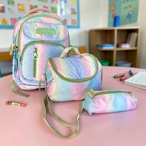Veibag Crystal Sırt Çantası, Beslenme Çantası Ve Kalemlik Seti 12060