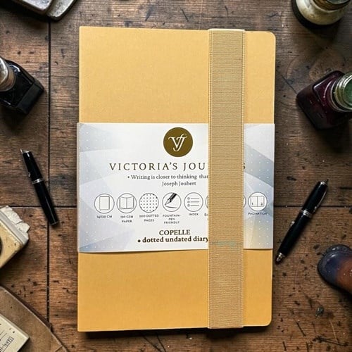 Victorias Journals Copelle Kraft Bujo Defter 120 Yaprak Noktalı Kraft Kapak
