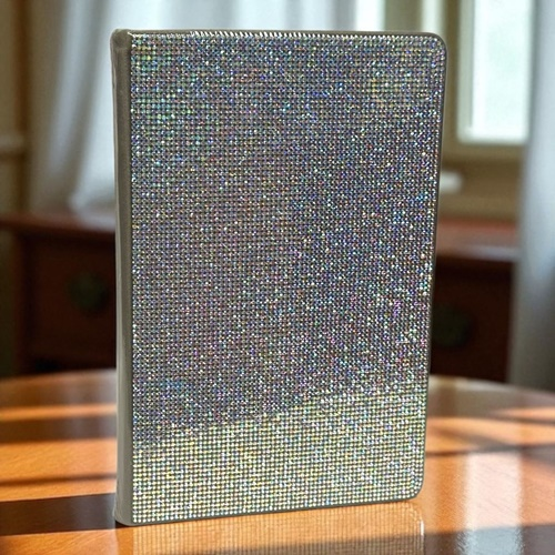 Victoria's Journas Diamond Silver Çizgili Not Defteri