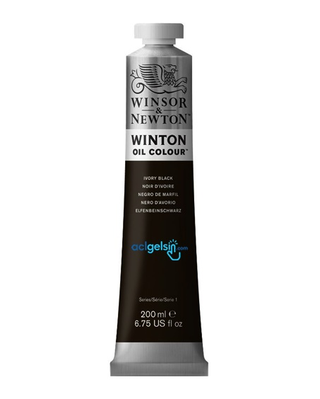 Winsor & Newton Winton 200 Ml Yağlı Boya No:24 Ivory Black