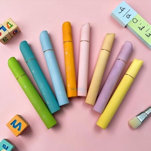 Zodiac Fosforlu Kalem Tekli Pastel Renkler
