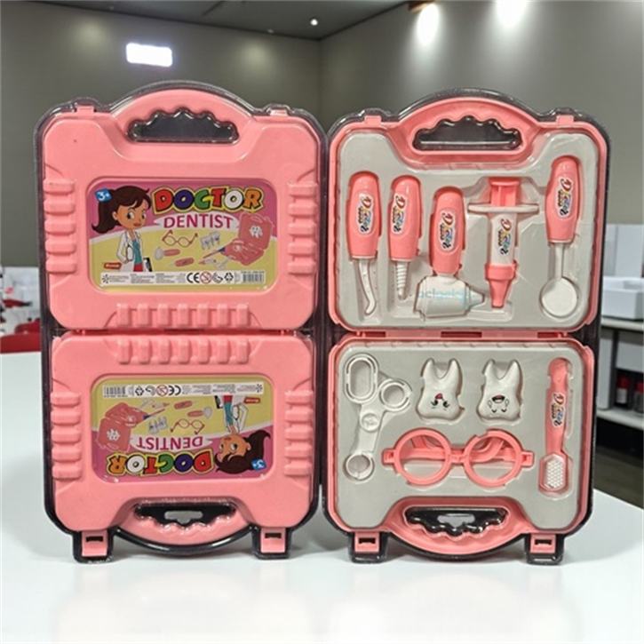Eren Çantalı Kız Dişçi Eğitim Seti | Pembe Mini Doktor Oyuncak