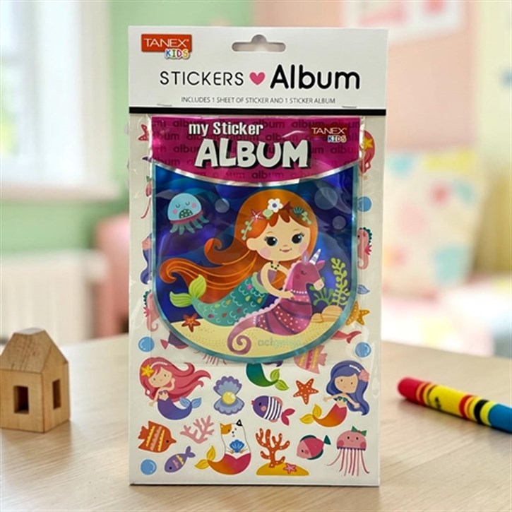 Kids Happy 3d Stickers Deniz Kızı Albüm Serisi 25461