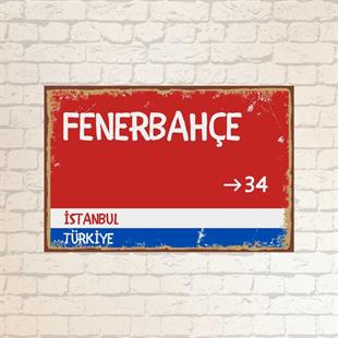 Fenerbahçe İstanbul Türkiye Sokak Tabelası