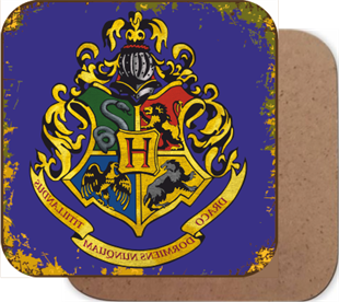 Harry Potter Hogwarts Ahşap Bardak Altlığı HAYAL POSTER