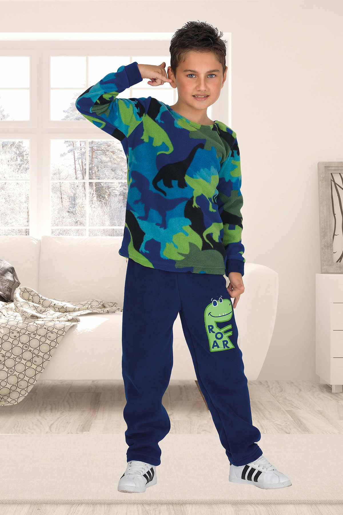 Erkek Çocuk Polar Pijama Takımı | Penyelux