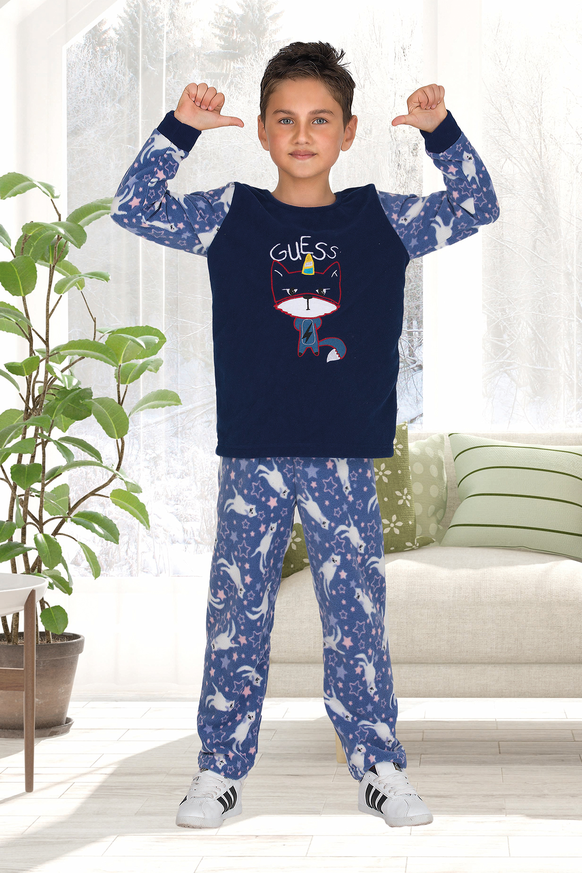 Erkek Çocuk Polar Pijama Takımı | Penyelux