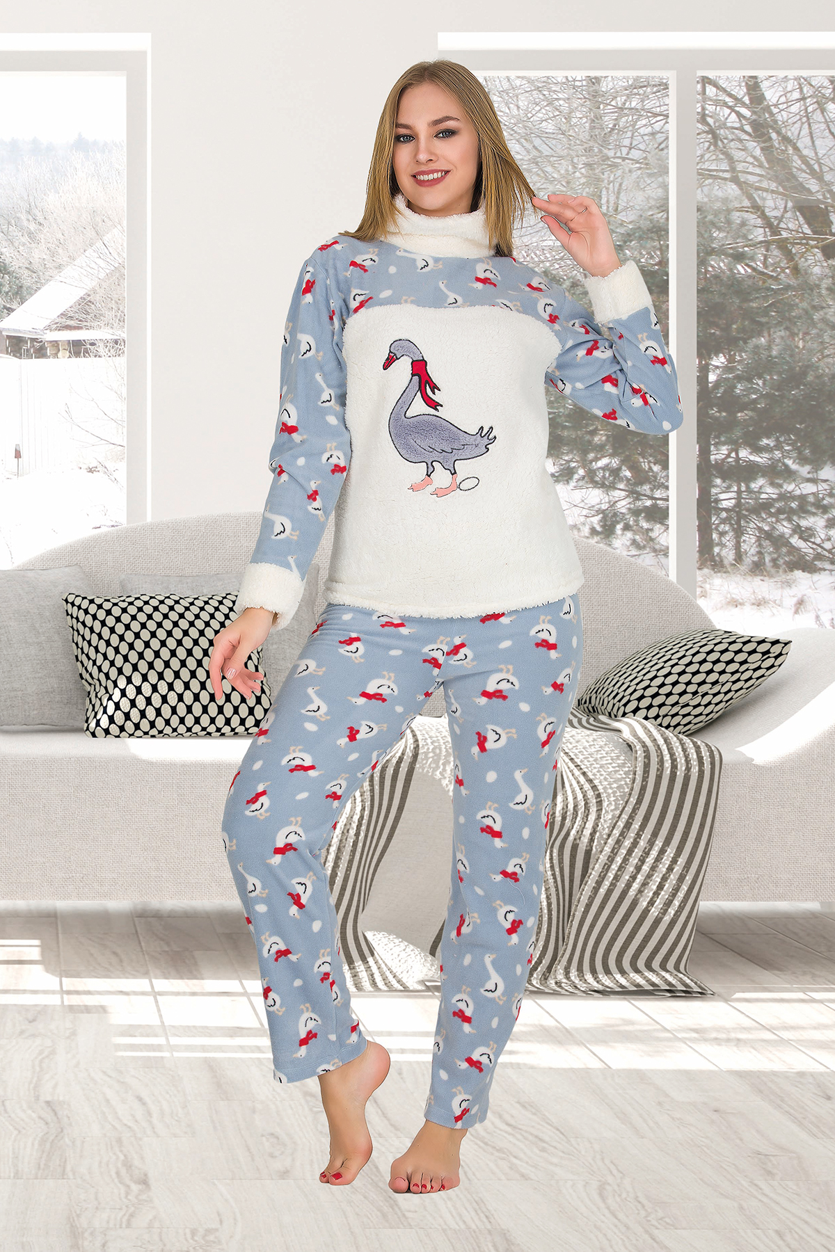 Welsoft Polar Kadın Pijama Takımı