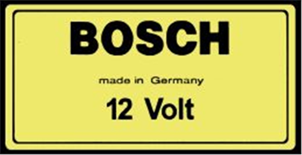 Ateşleme Bobin Etiket ''BOSCH 12V''
