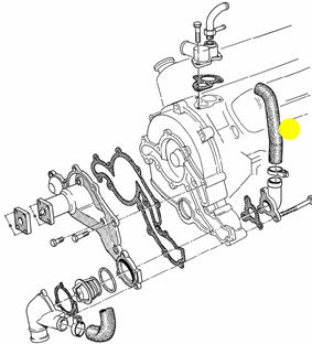 Termostat Çıkış Hortumu V6