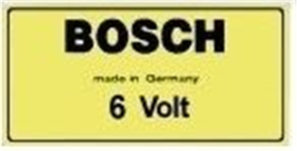 Ateşleme Bobin Etiket ''BOSCH 6V''