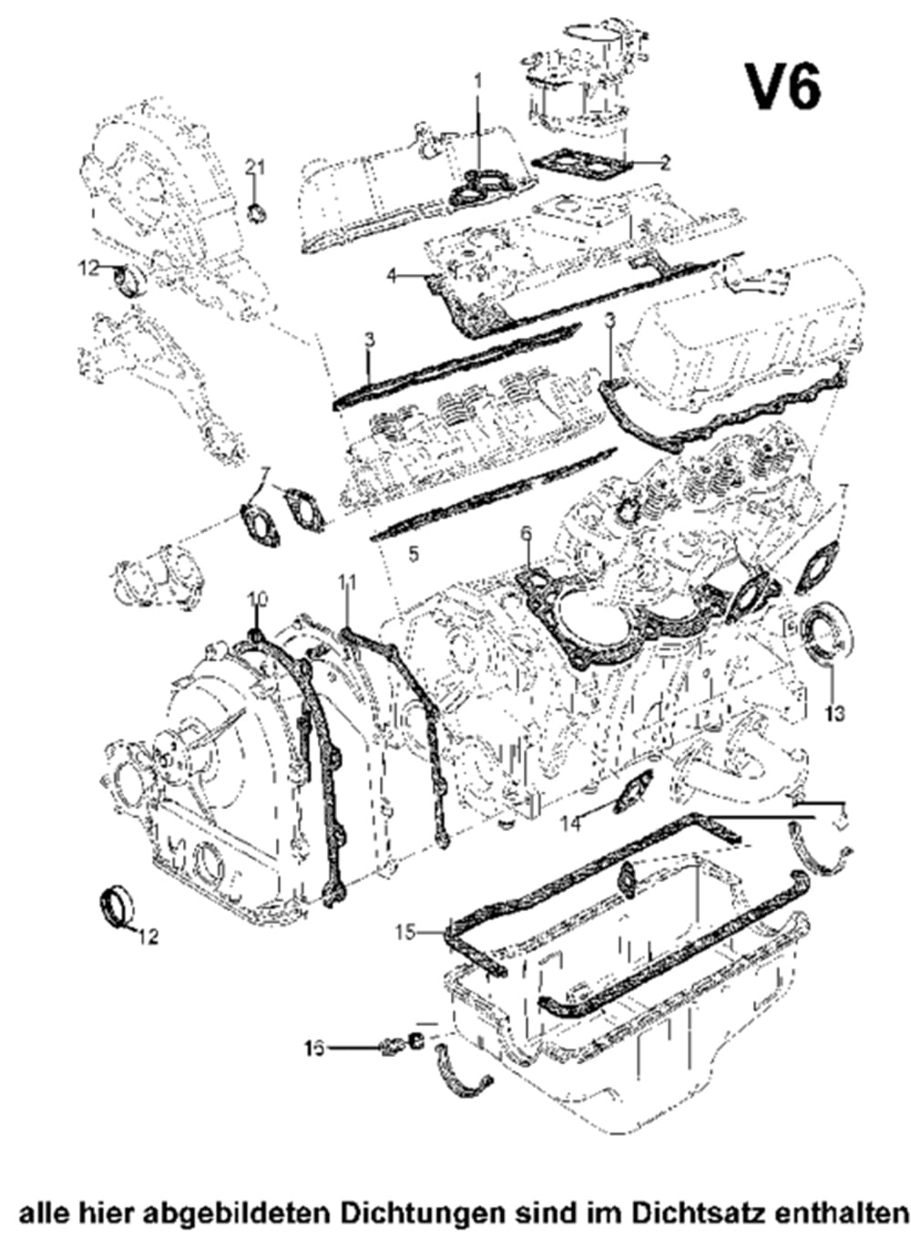 Motor Takım Conta V6 2,0