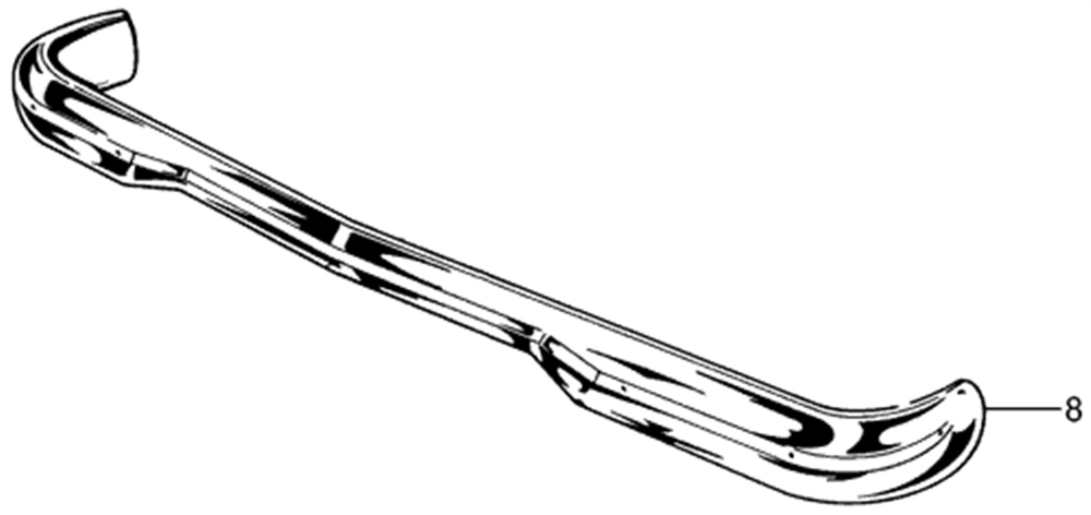 Tampon Arka Krom Sedan