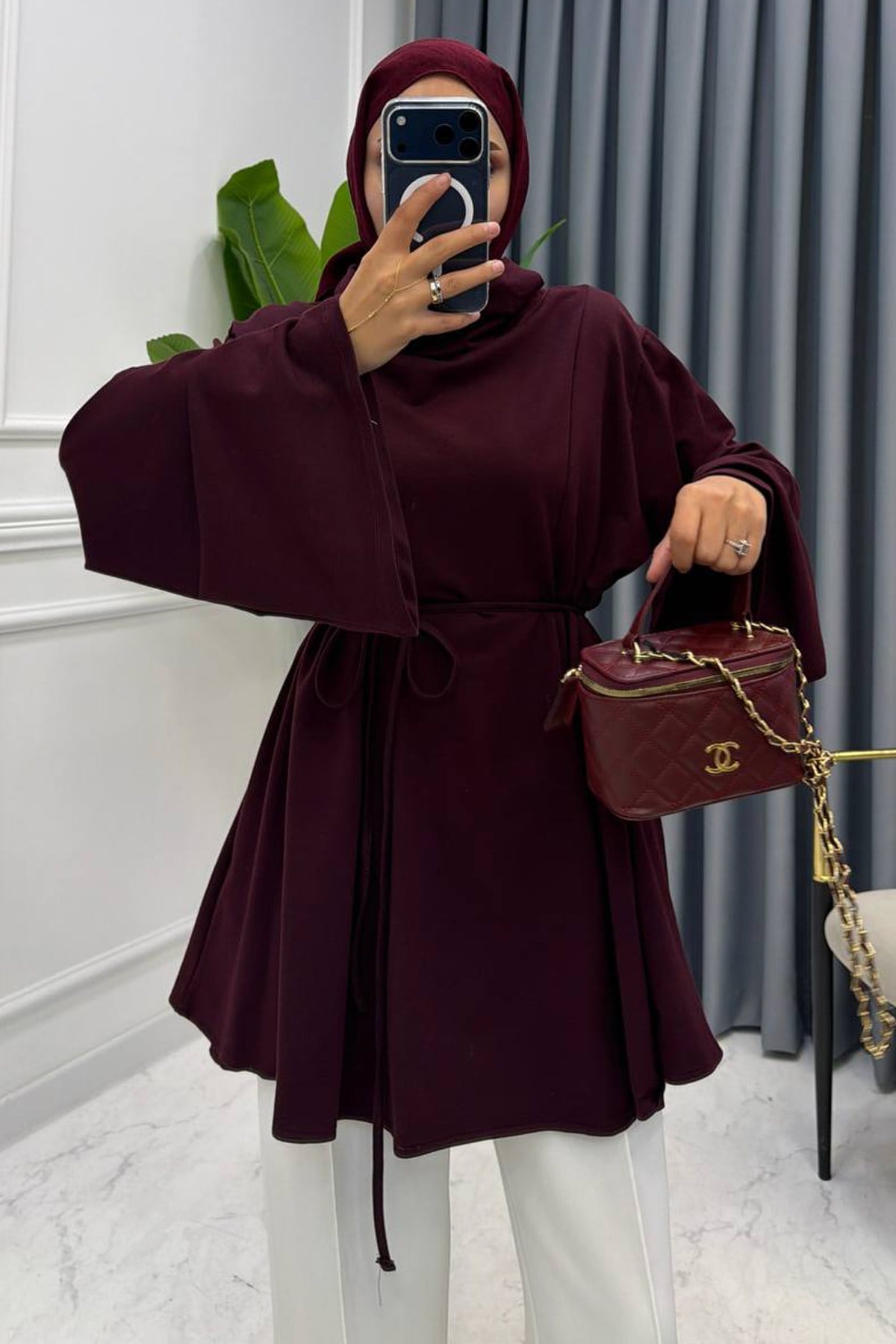 DİK YAKA SWEAT TUNİK MÜRDÜM