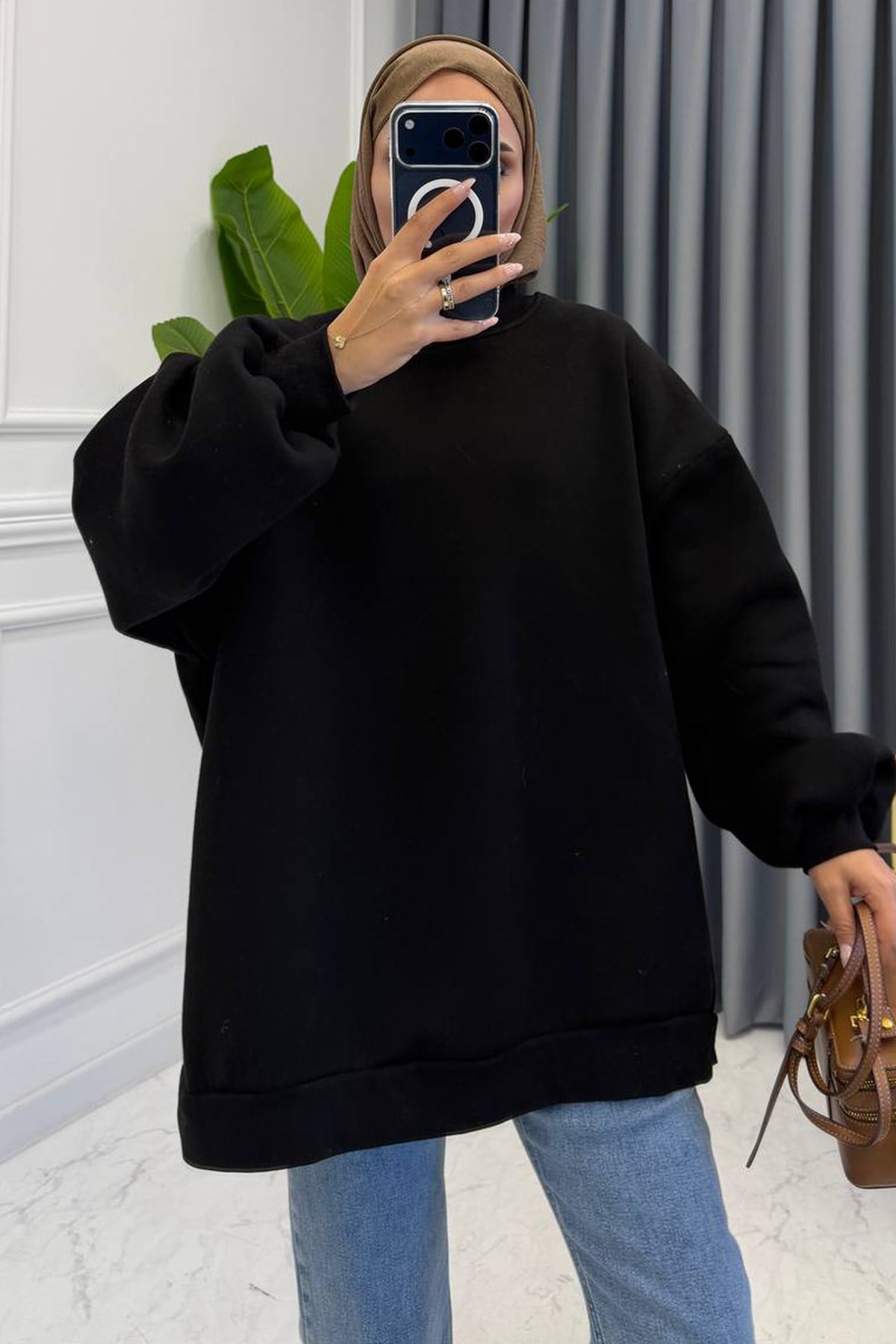 OVERSİZE SWEAT SİYAH