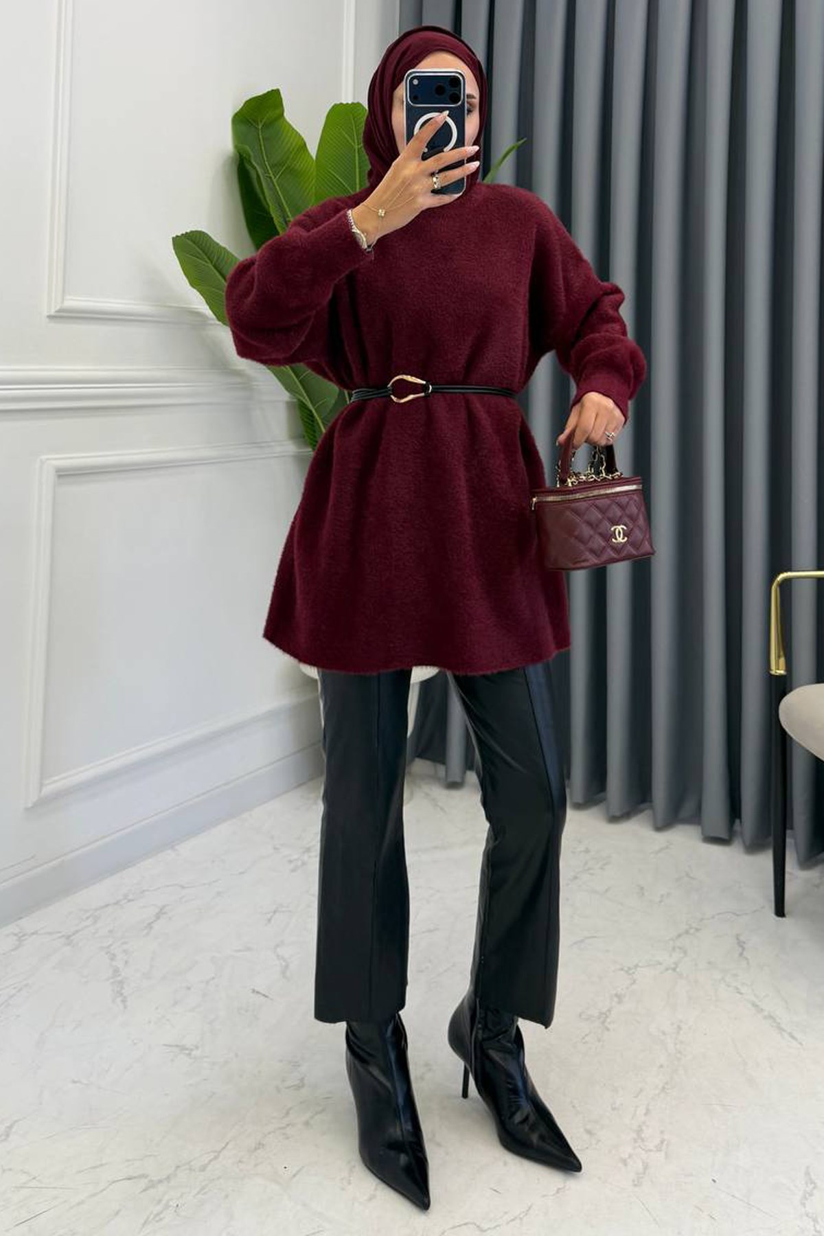 FRİO YUMOŞ KAZAK BORDO