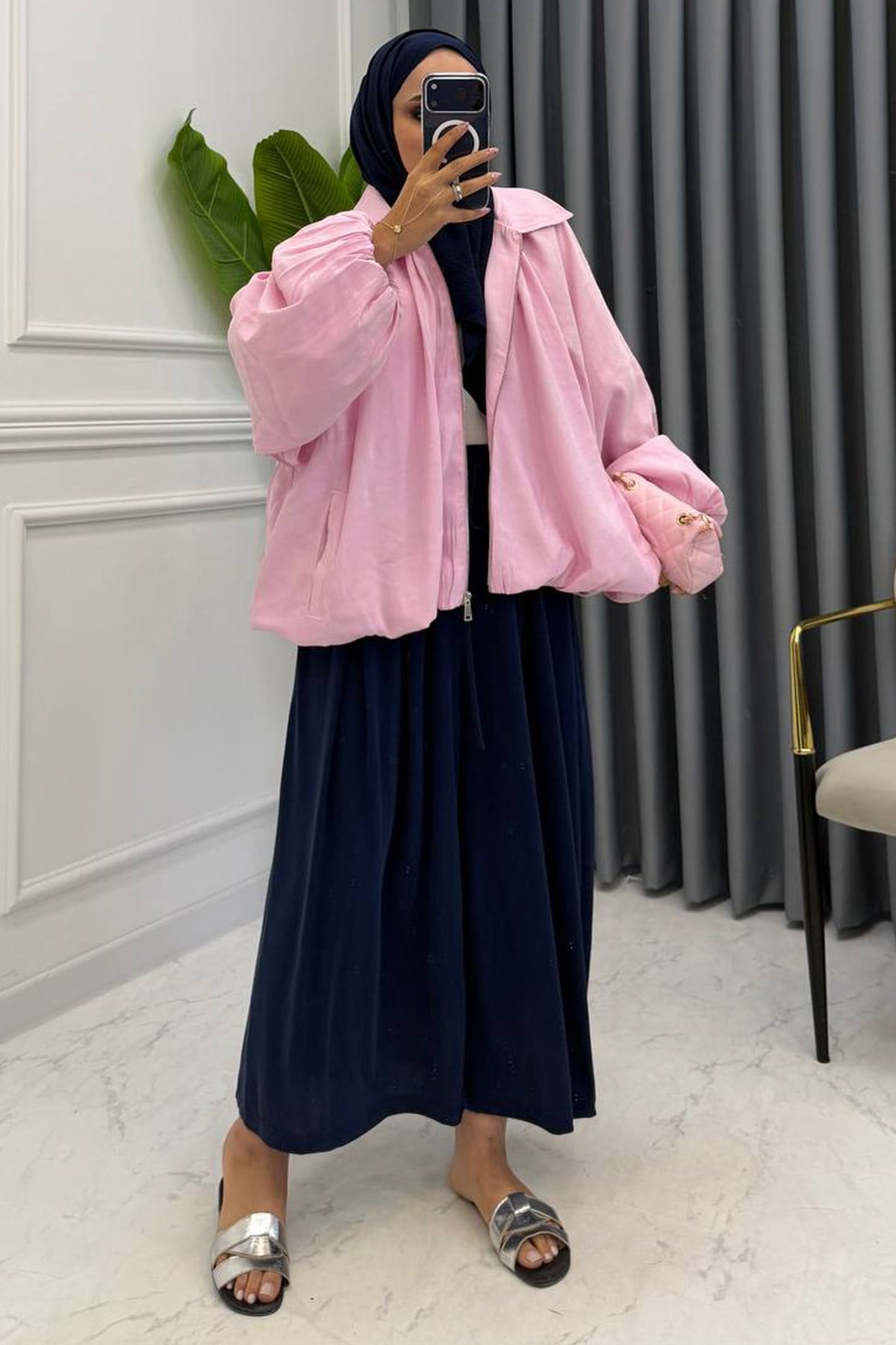 LORA BOMBER CEKET PEMBE