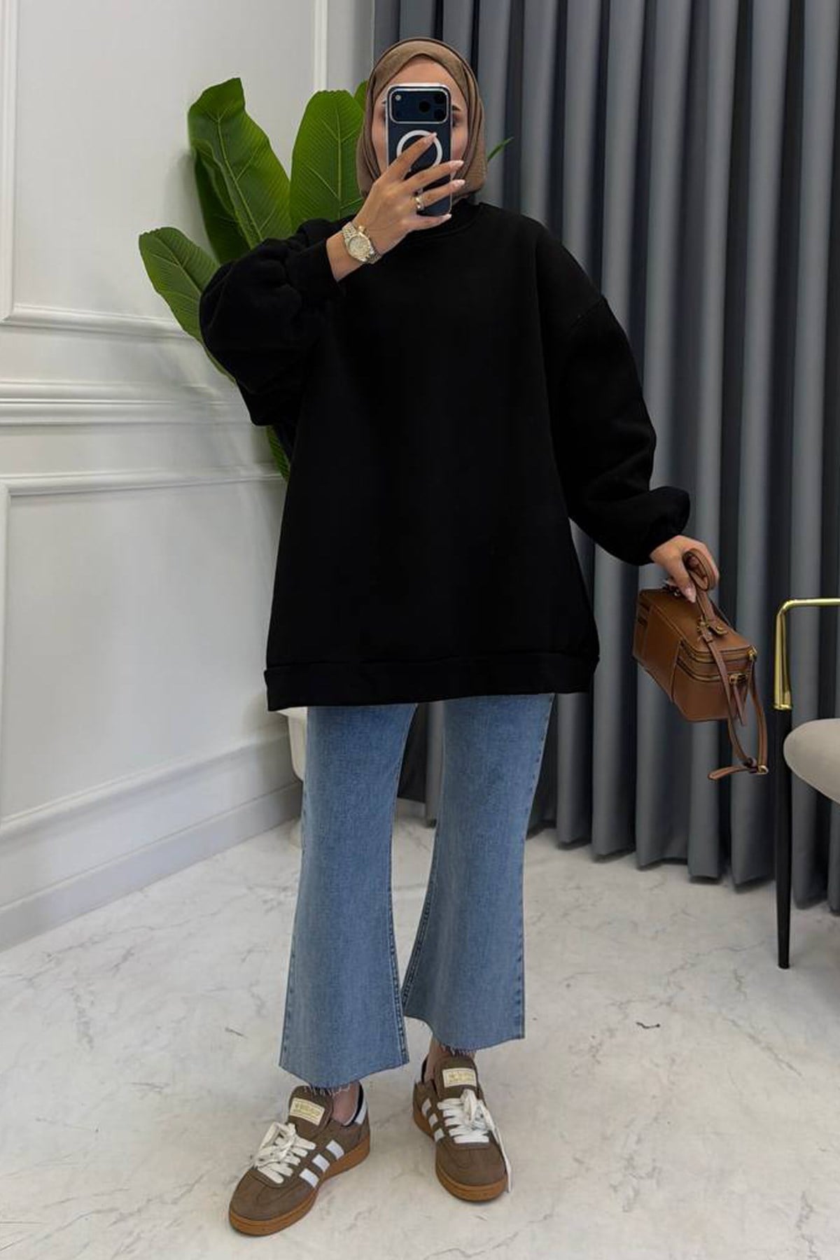 OVERSİZE SWEAT SİYAH