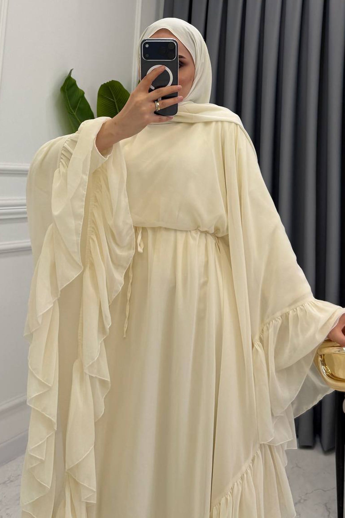 YARASA MODEL ABAYA BEJ
