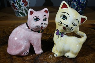 Çift Kediler Çini Biblolar