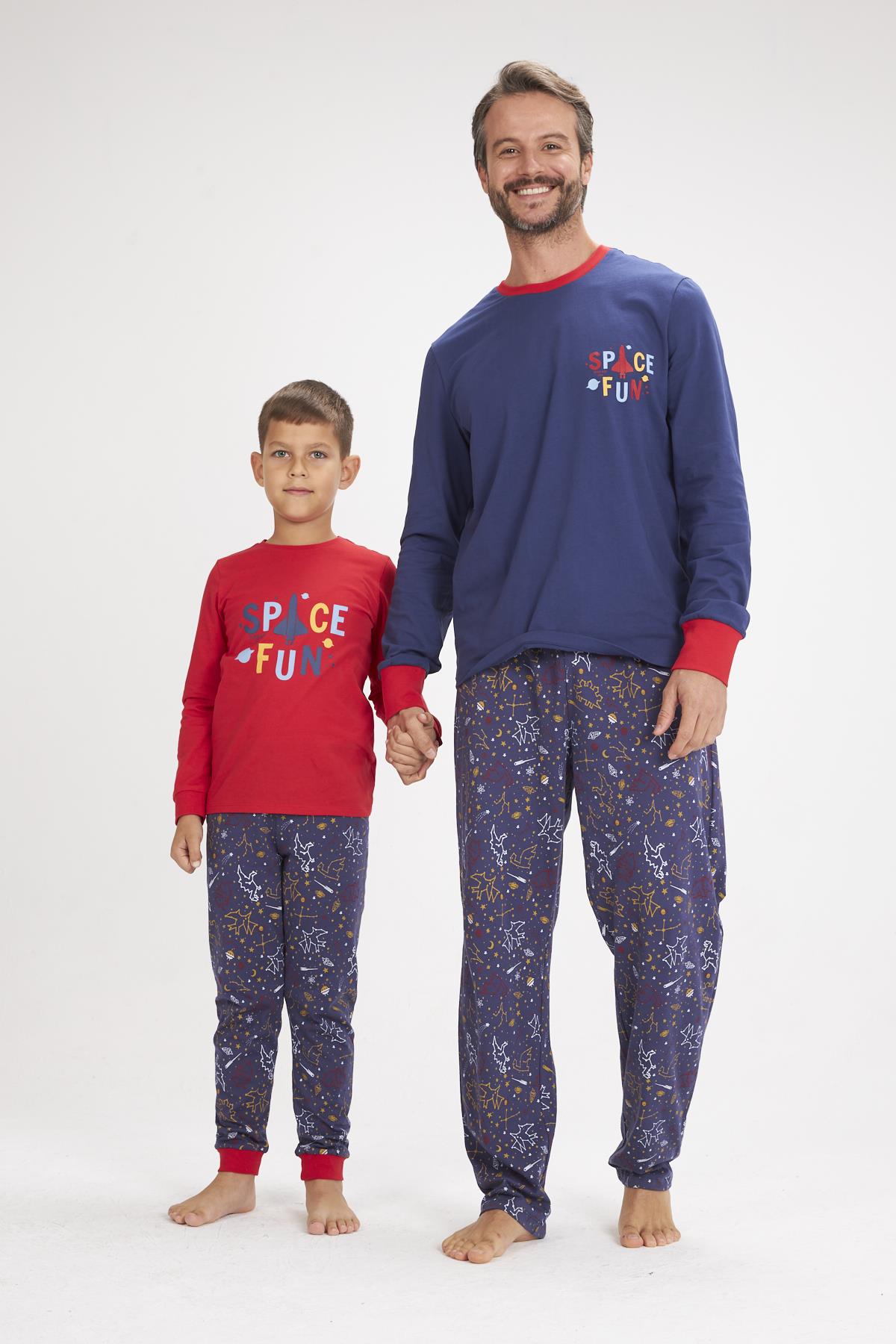Space Fun Baba Oğul Pijama Takımı