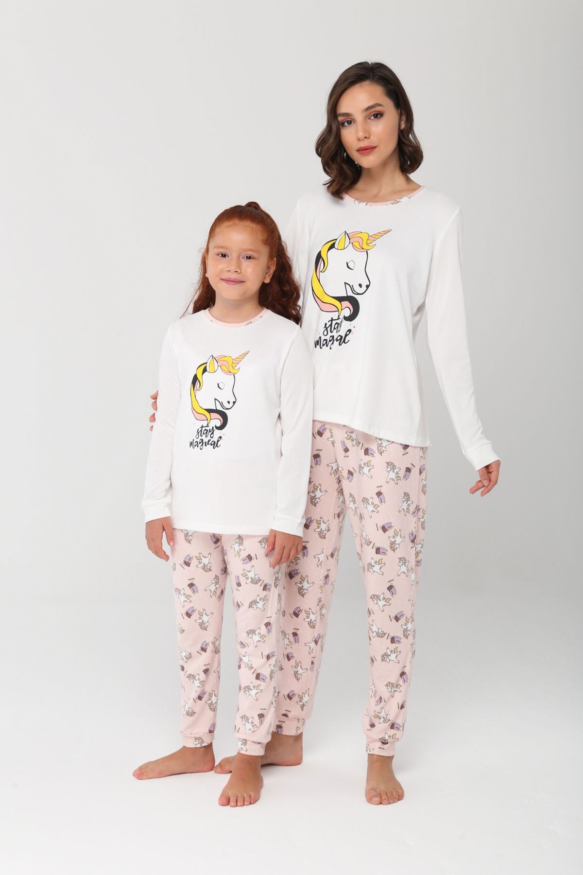 Unicorn Pijama Takımı.Anne Kız ayrı ayrı satılır