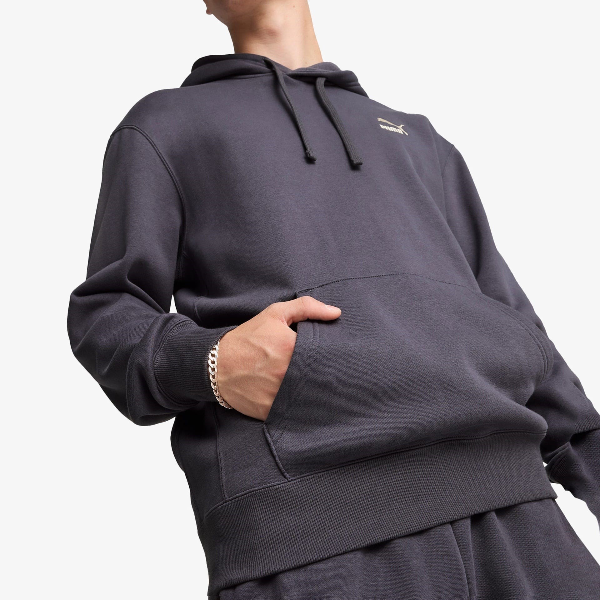 Classics Small Logo Hoodie Fl Calming Gr
