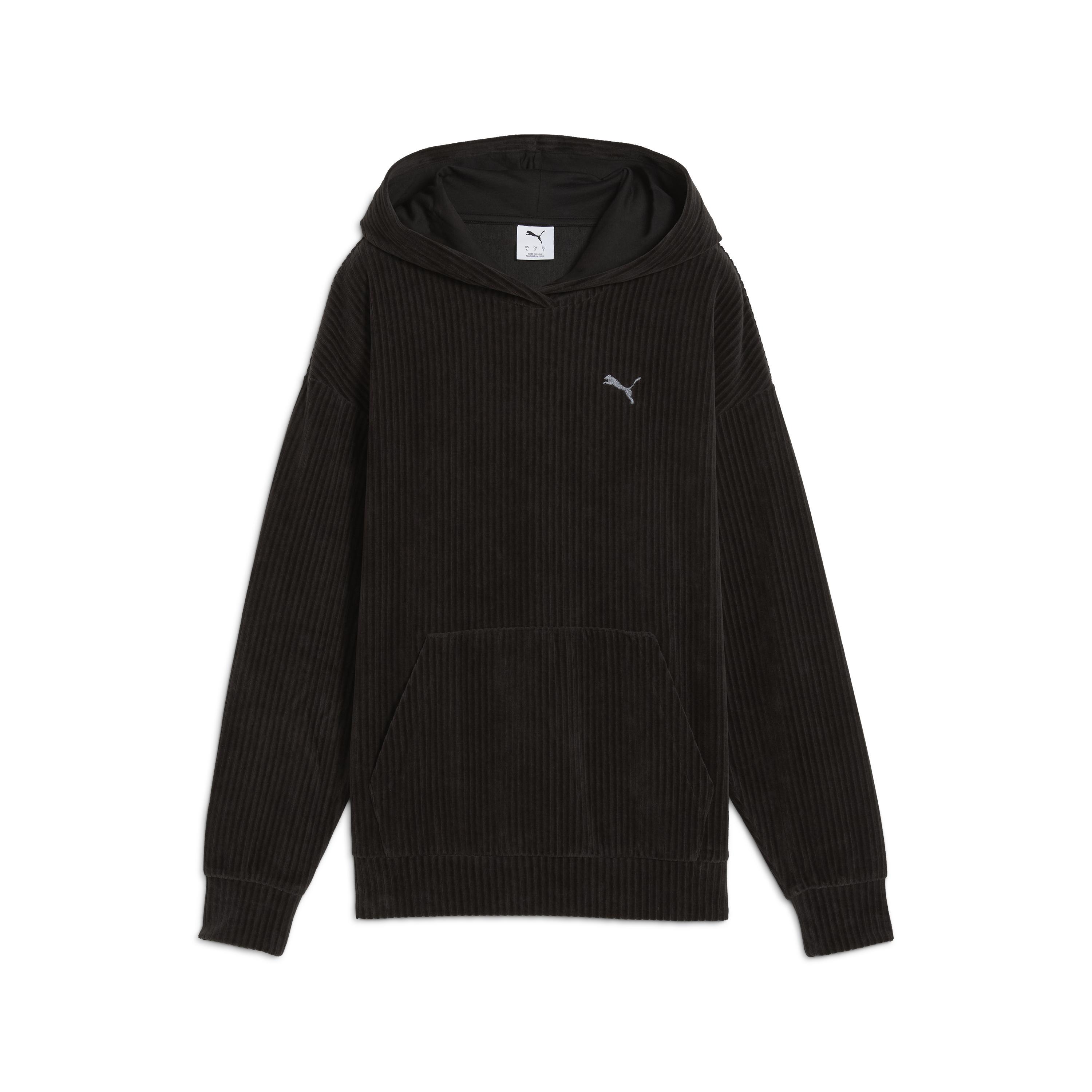 Puma Ess Elevated Velour Hoodie Kadın Yetişkin Sweatshirt
