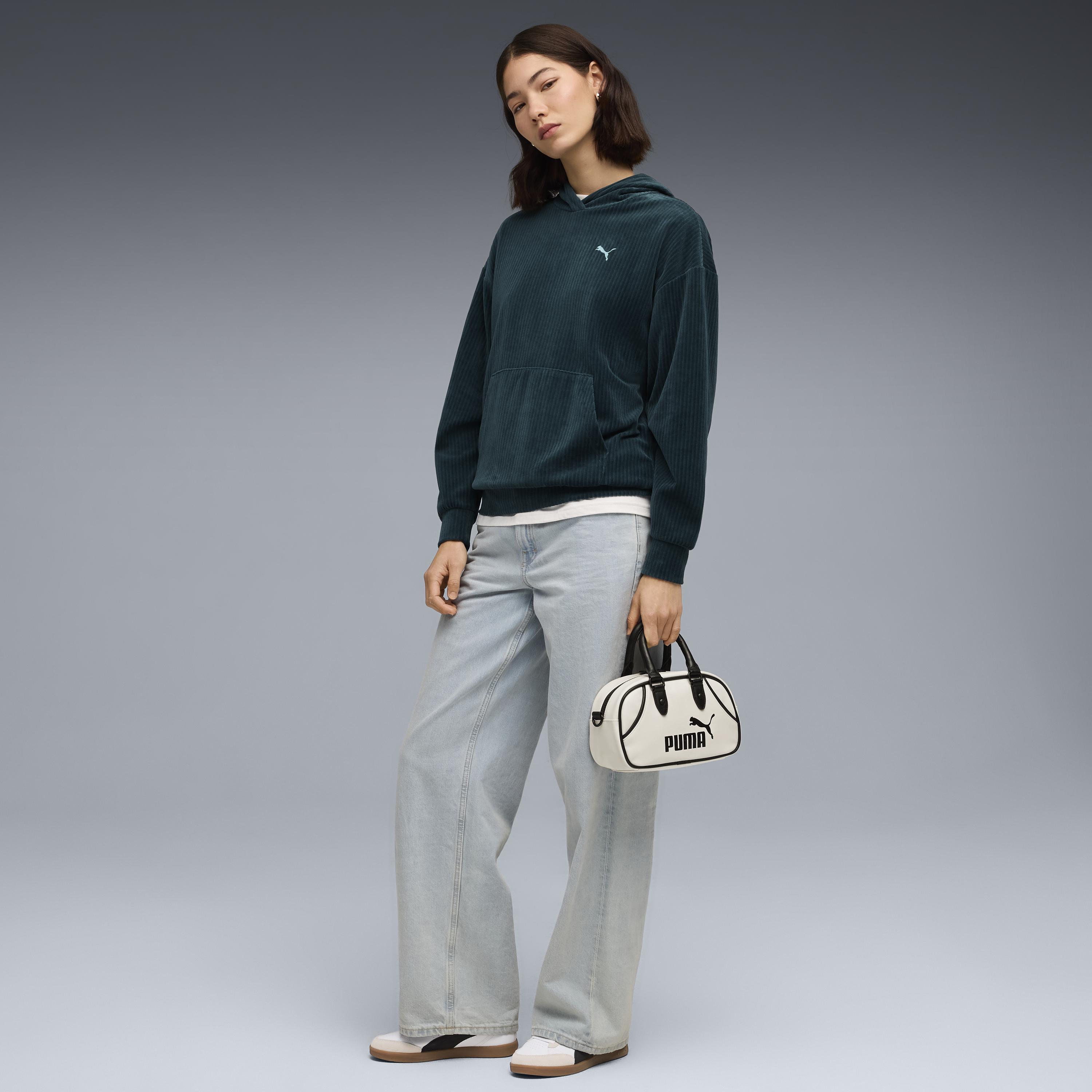 Puma Ess Elevated Velour Hoodie Kadın Yetişkin Sweatshirt