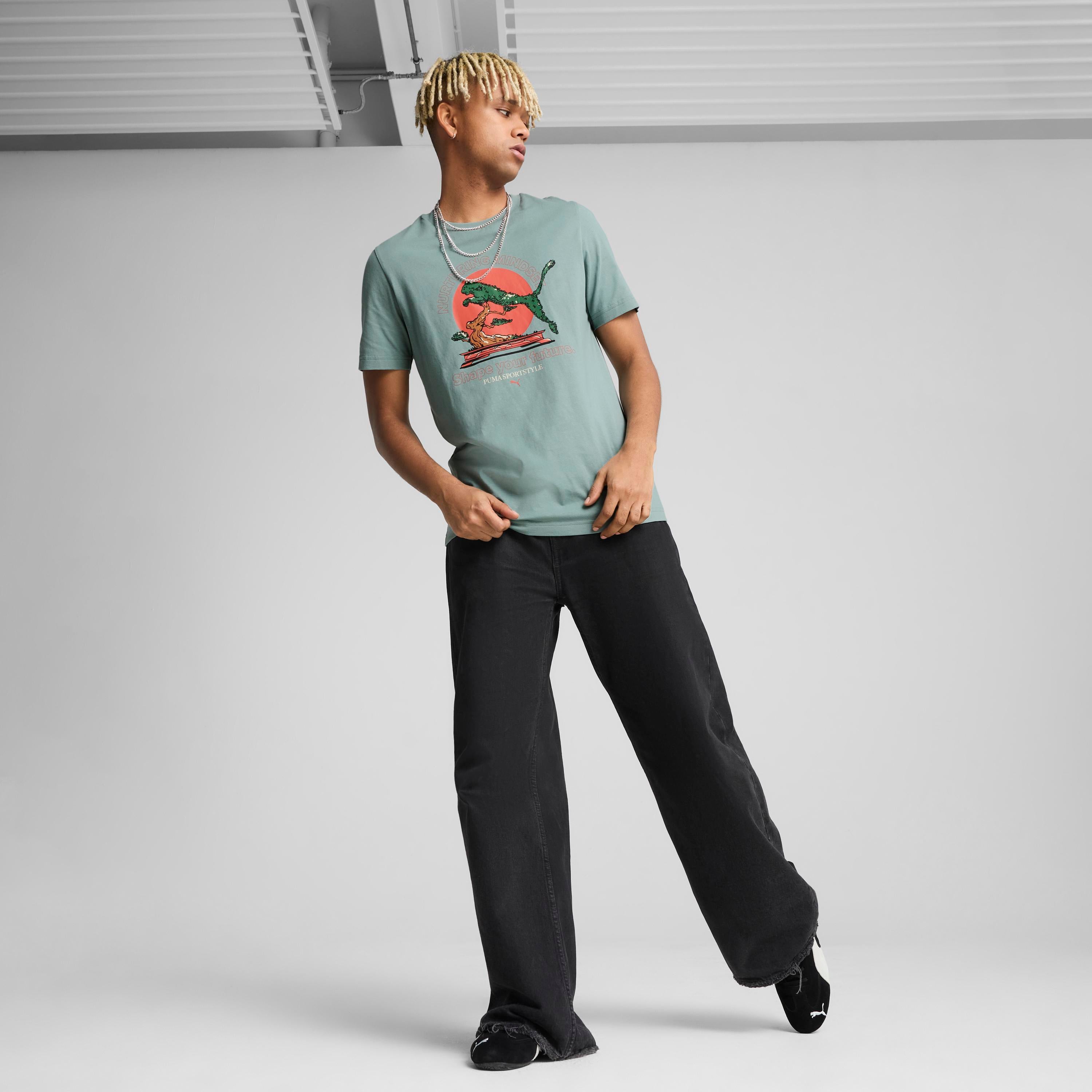 Puma Graphıcs Puma Bonsai Tee Erkek Tişört