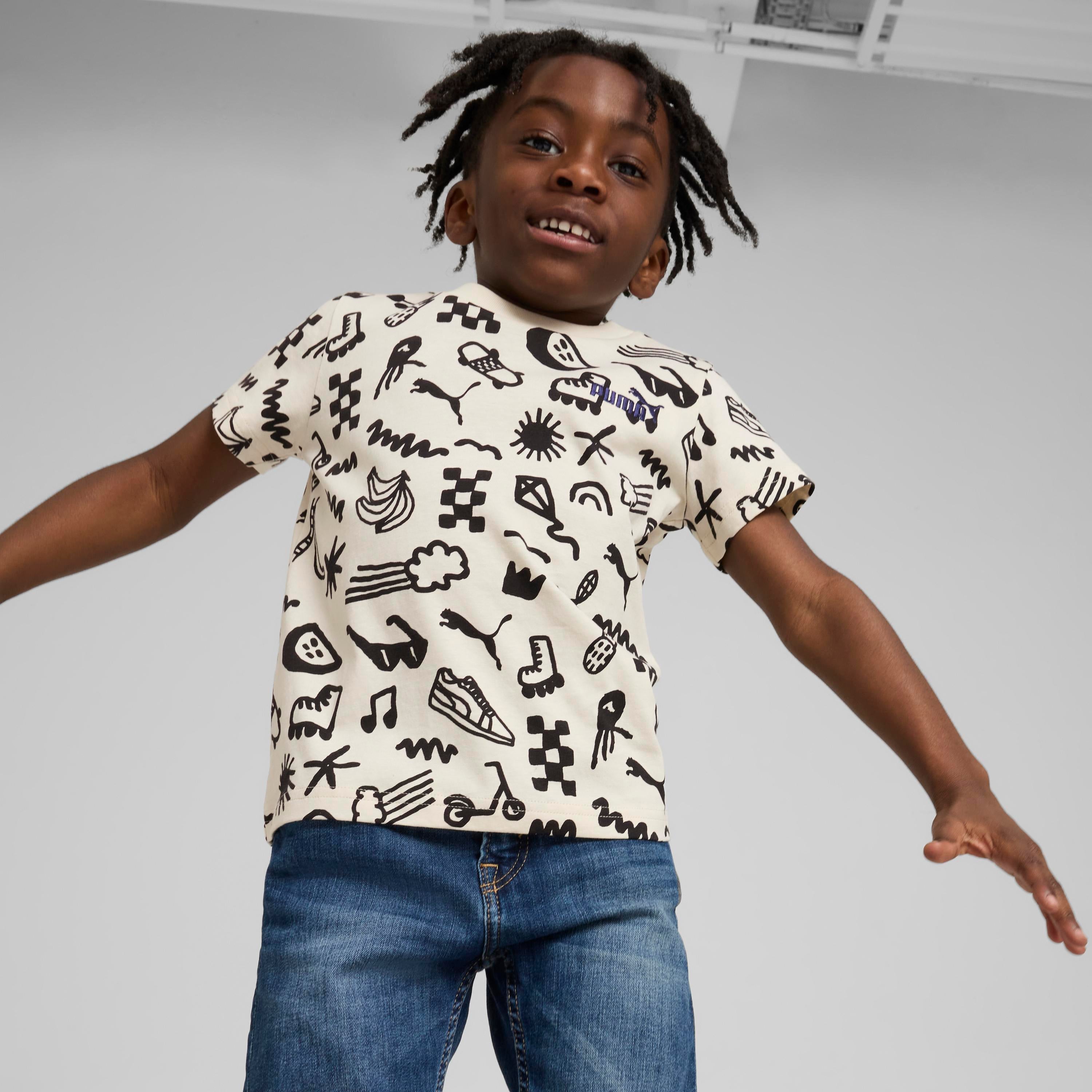 Puma Sandy Adventures Aop Tee Çocuk Tişört