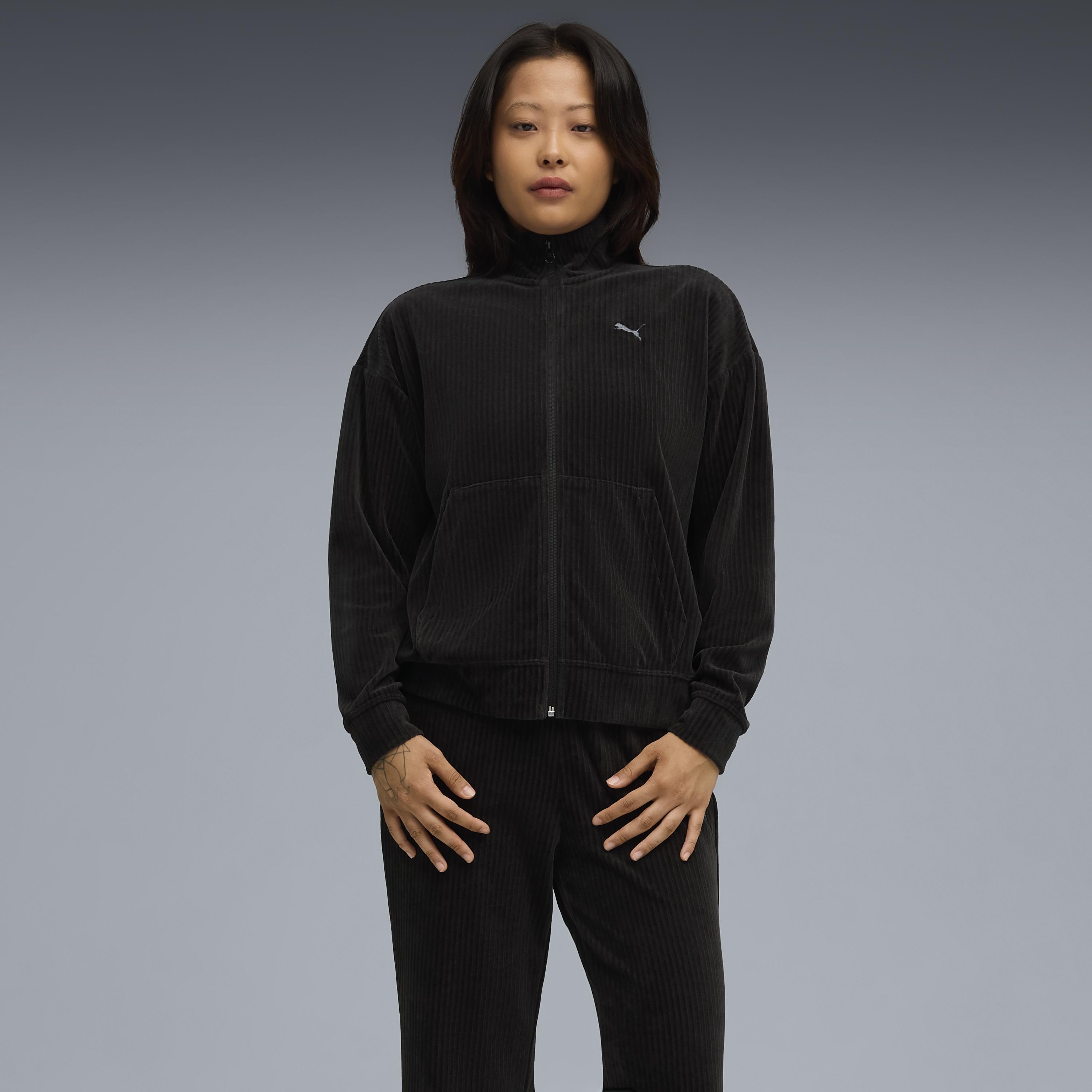 Puma Velour Rib Suit Kadın Yetişkin Eşofman Takımı