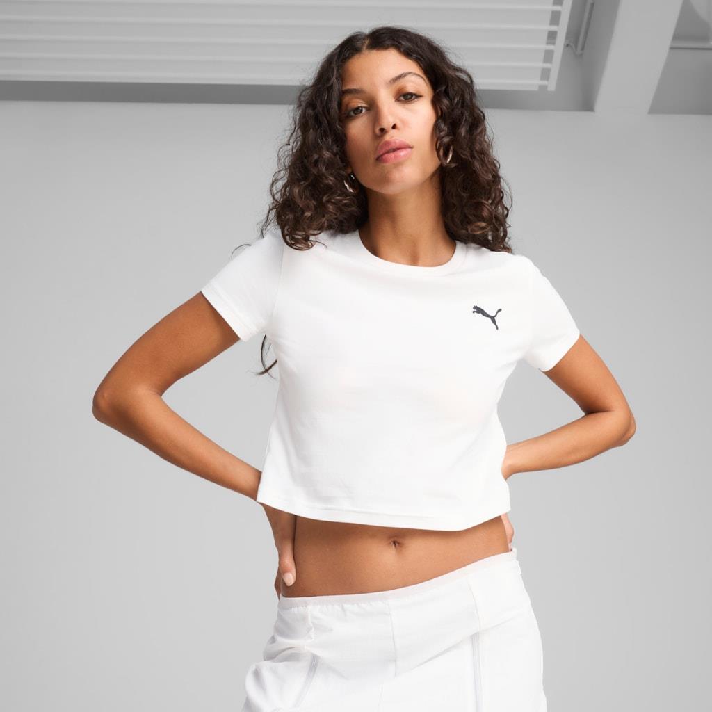Puma WARDROBE ESS Baby Tee Kadın T-shirt