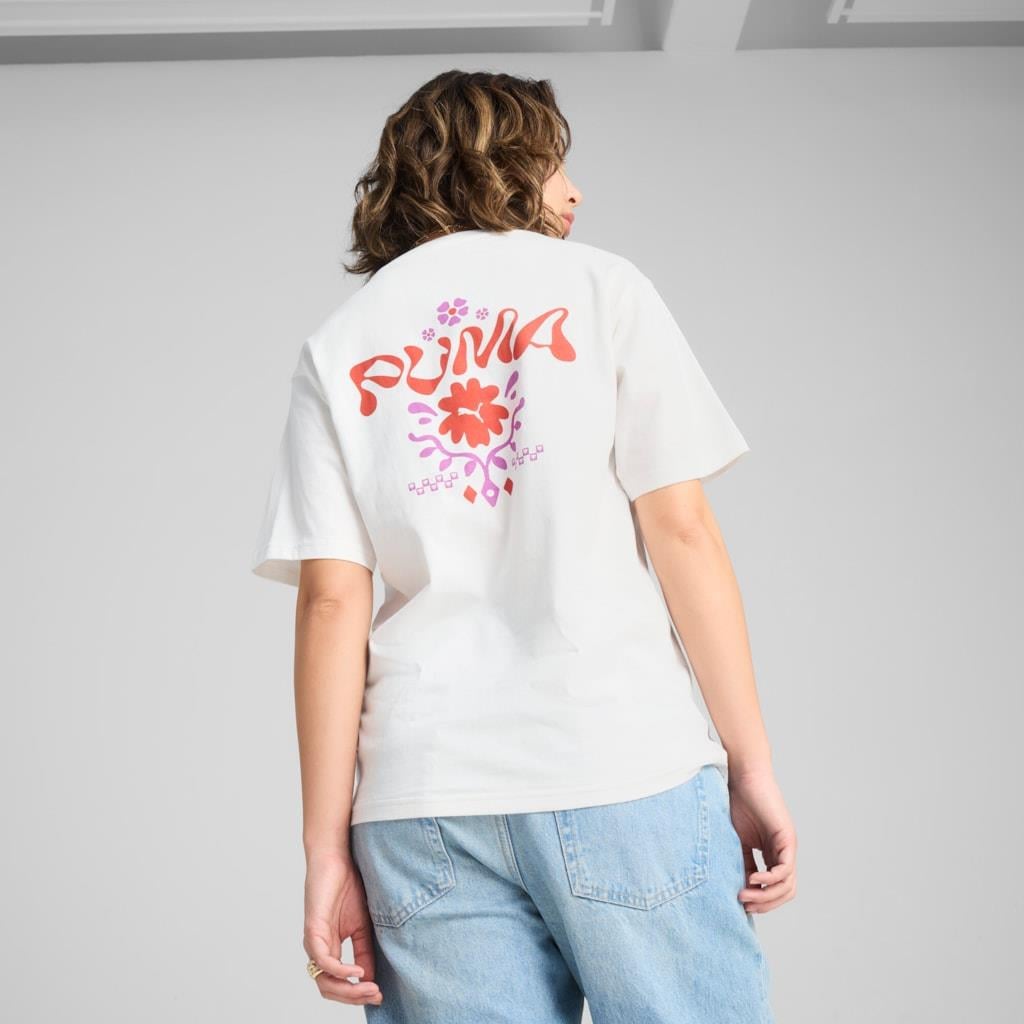 Puma WARDROBE ESS FLORAL PACK Relaxed Graphic Tee Kadın T-shirt