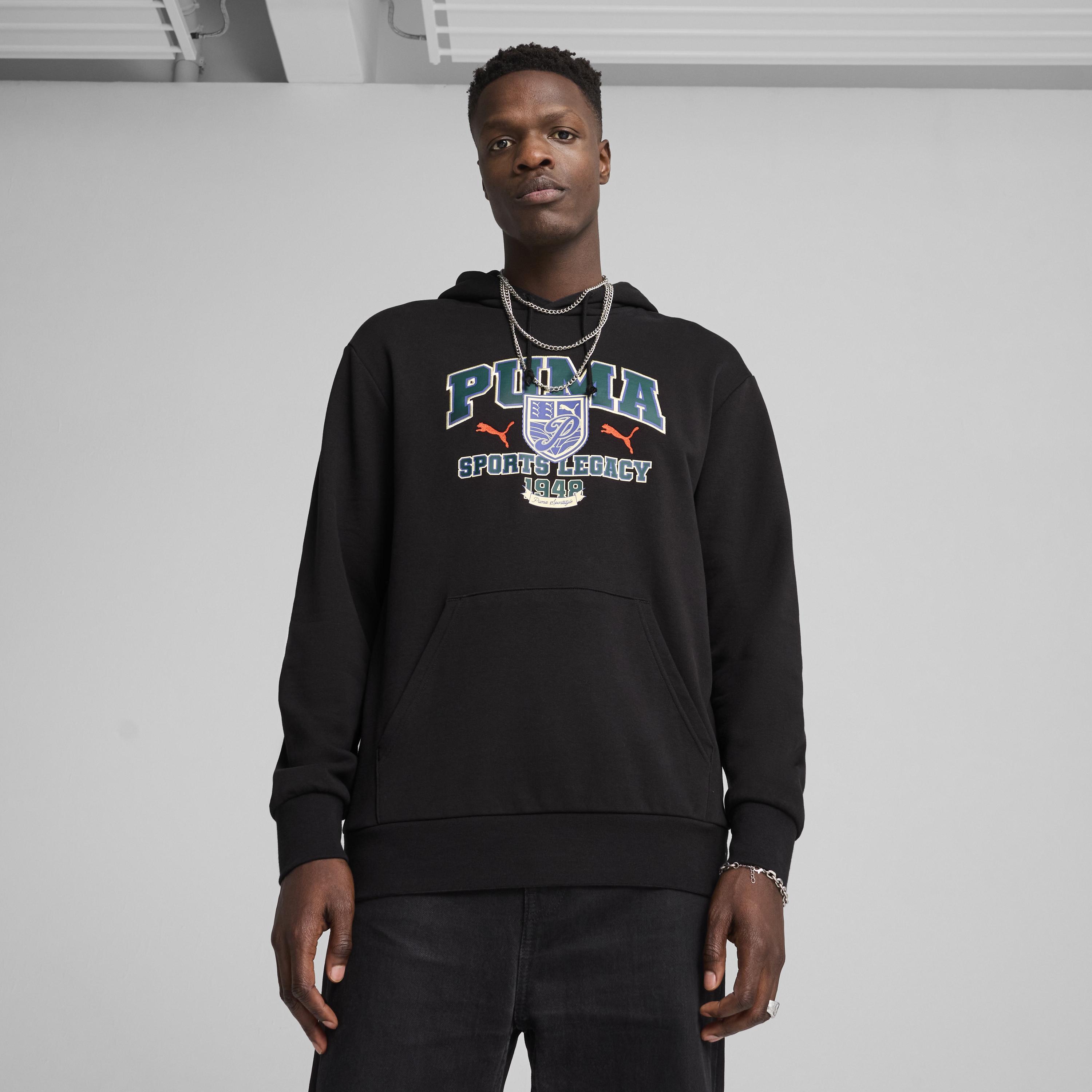 Puma Wardrobe Ess Graphic Hoodie Erkek Sweatshirt