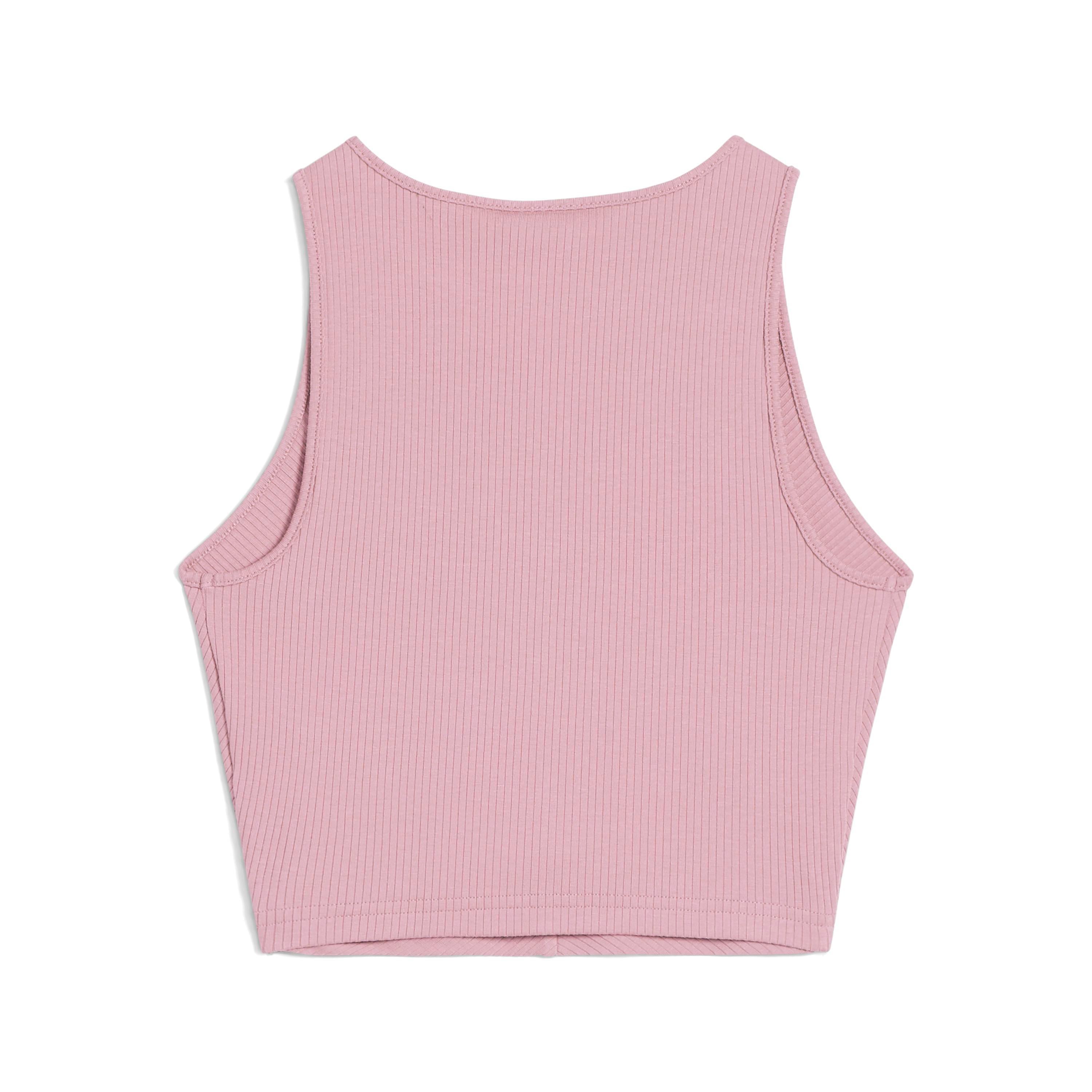 Puma Wardrobe Ess Ribbed Crop Top Kadın Yetişkin T-shirt