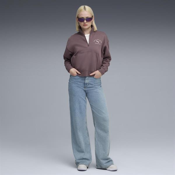 Puma Class Half-Zip Crew Kadın Yetişkin Sweatshirt