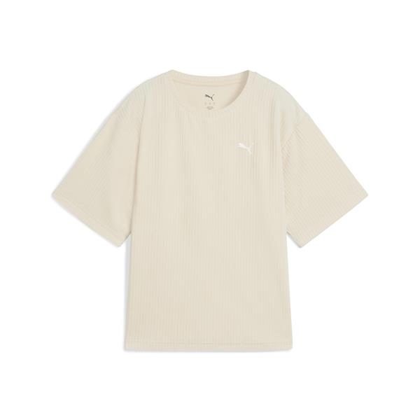 Puma Ess Elevated Velour Tee Kadın Yetişkin T-shirt