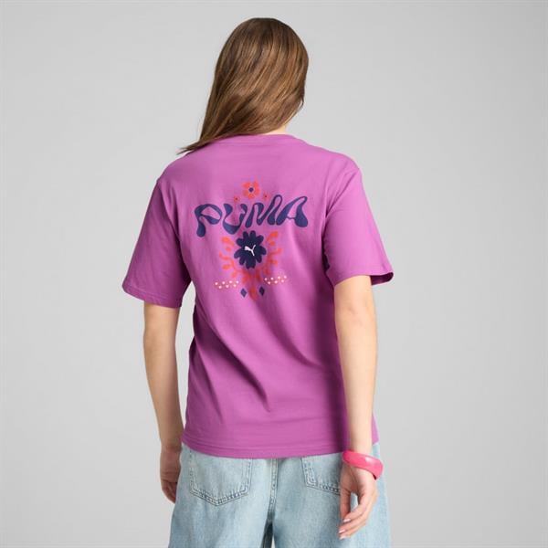 Puma WARDROBE ESS FLORAL PACK Relaxed Graphic Tee Kadın T-shirt