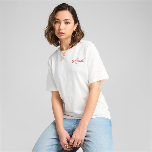 Puma WARDROBE ESS FLORAL PACK Relaxed Graphic Tee Kadın T-shirt
