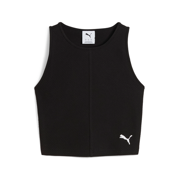 Puma WARDROBE ESS Ribbed Crop Top Kadın T-shirt
