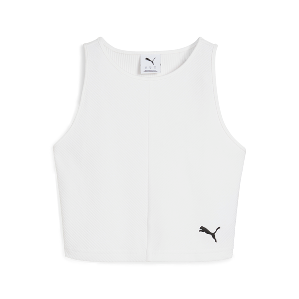 Puma WARDROBE ESS Ribbed Crop Top Kadın T-shirt