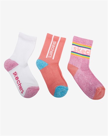 3 Pack Crew Cut Half Terry Socks