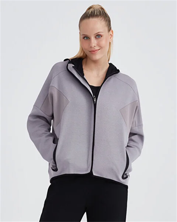 W 2XI-Lock Full Zip Hoodie Sweatshirt Kadın Sweatshirt