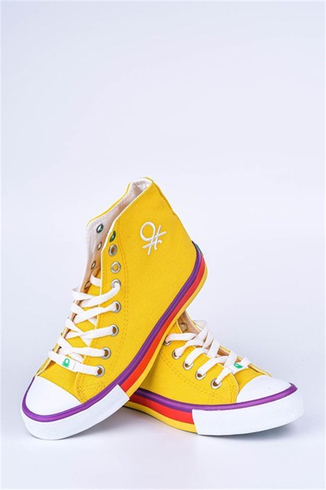 Benetton Kadın Sarı Günlük Spor Ayakkabı - BN-30189-33