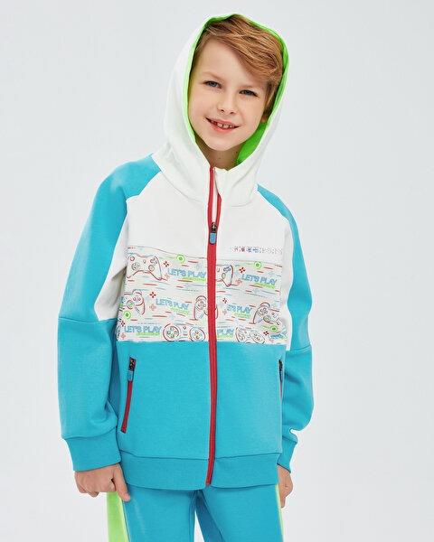 2Xı-Lock B Full Zip Hoodie Sweatshirt Çocuk Sweatshirt