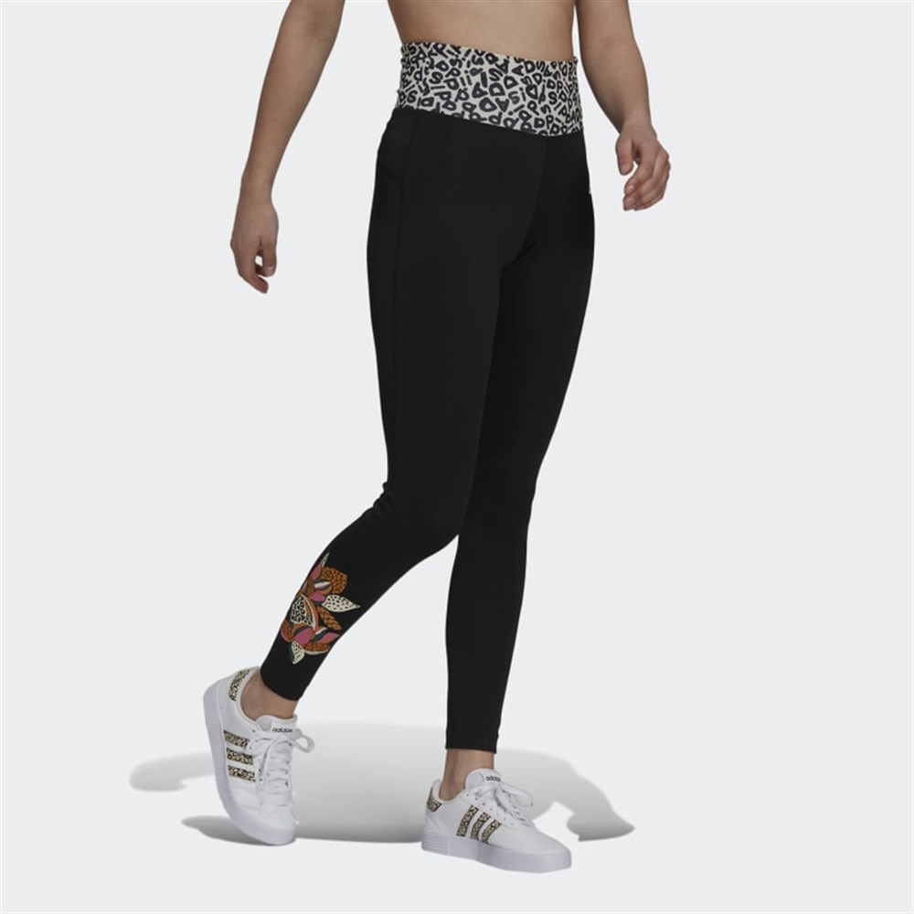 Adidas W Farm Fb Tıg Kadın Siyah Tayt - GS6340